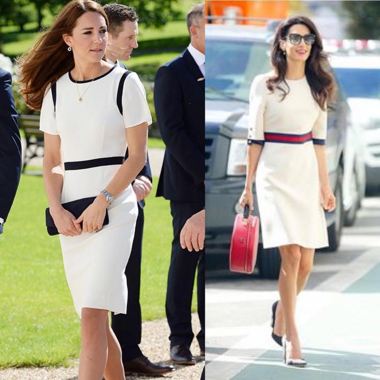 Kate Middleton dan Amal Clooney pakai baju mirip. (Instagram/@dresslikeaduchess)