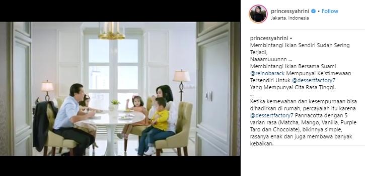 Iklan Bareng Reino Barack, Syahrini Pamer Jam Tangan Rp 1 Miliar. (Instagram/@princessyahrini)