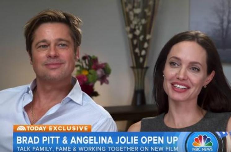 Brad Pitt dan Angelina Jolie. (YouTube/TODAY)