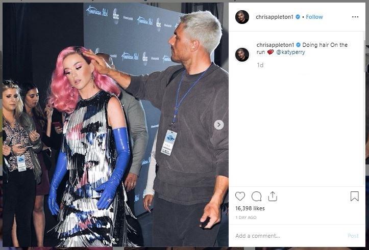 Penata rambut pink Katy Perry, Chris Appleton. (Instagram/@chrisappleton1)