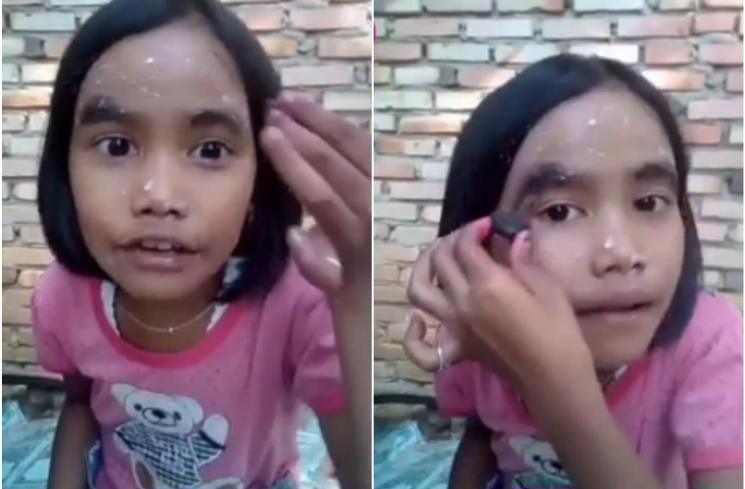 Tutorial makeup ngawur. (Instagram/@asli_seru)