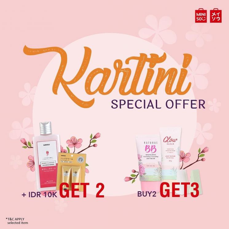 Promo Hari Kartini 2019, Miniso. (Instagram/@minisoindo)