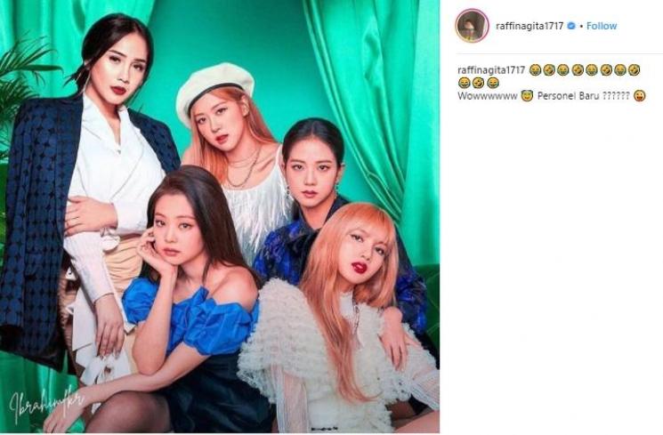 Nagita Slavina Unggah Foto Bareng BLACKPINK. (Instagram/@raffinagita1717)