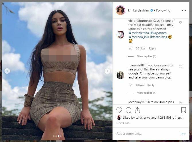 Kim Kardashian liburan ke Bali. (Instagram/@kimkardashian)
