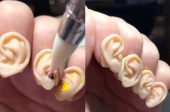Ada Nail Art Berbentuk Telinga, Netizen Jijik