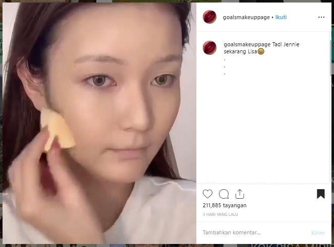 Tutorial makeup Lisa look. (Instagram/@goalsmakeuppage)
