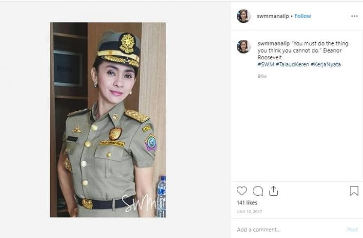 Bupati Kepulauan Talaud Sri Wahyumi Maria Manalip. (Instagram/@swmmanalip)