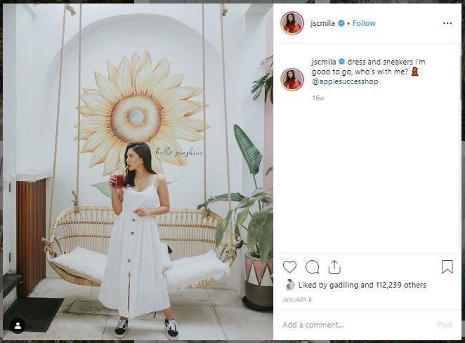 Gaya Kasual Jessica Mila. (Instagram@/jscmila)
