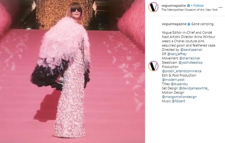 Anna Wintour di Met Gala 2019. (Instagram/@VogueMagazine)