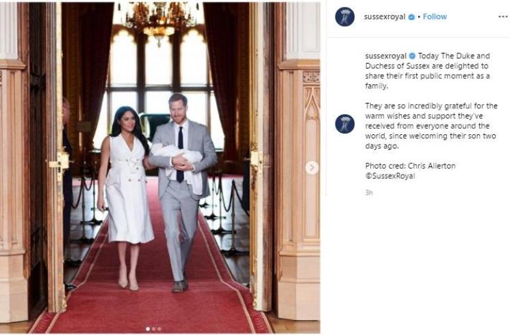 Pangeran Harry dan Meghan Markle Umumkan Nama Anak Pertama Mereka. (Instagram/@sussexroyal)