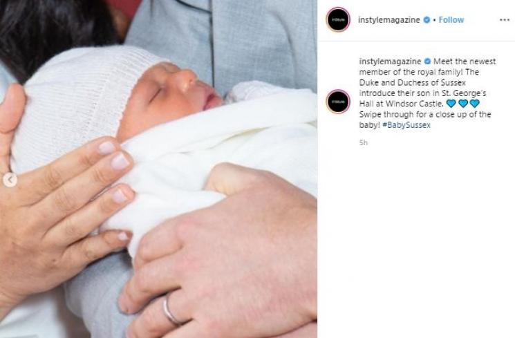 Pangeran Harry dan Meghan Markle Umumkan Nama Anak Pertama Mereka. (Instagram/@instylemagazine)