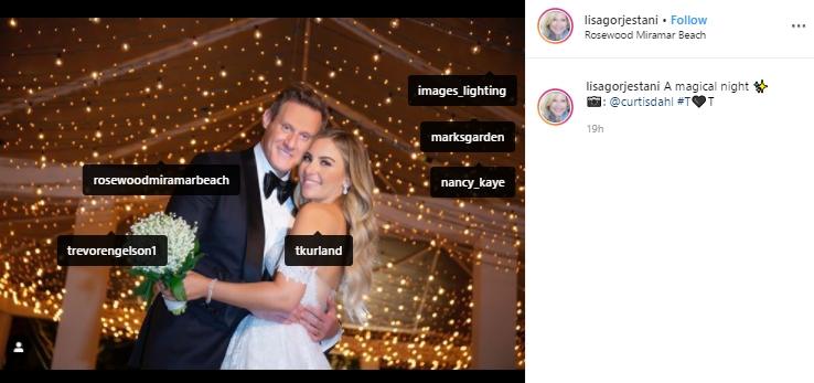 Pernikahan Trevor Engelson dan Tracey Kurland. (Instagram/@lisagorjestani)