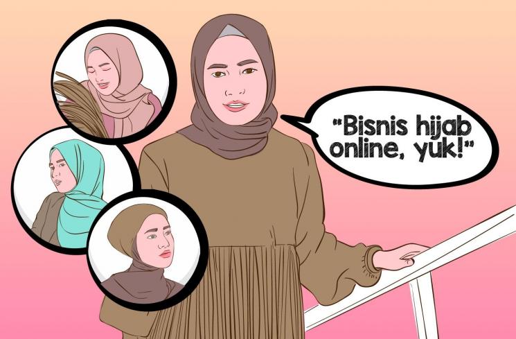 Renny Silviana Fajrin, Owner Bisnis Hijab Online Trinity. (DewiKu.com/Ema Rohimah)