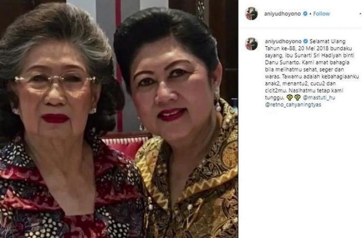 5 Fakta tentang Sunarti Sri Hadiyah, Ibu Ageng Kesayangan Ani Yudhoyono