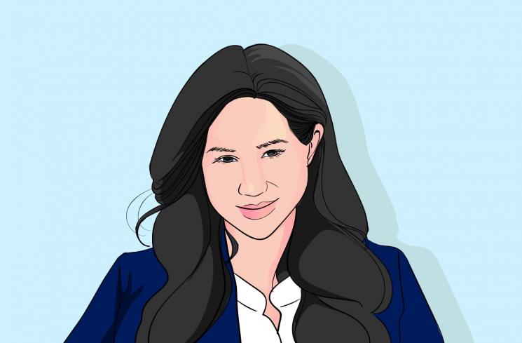 Ilustrasi Meghan Markle. (DewiKu.com/Ema Rohimah)