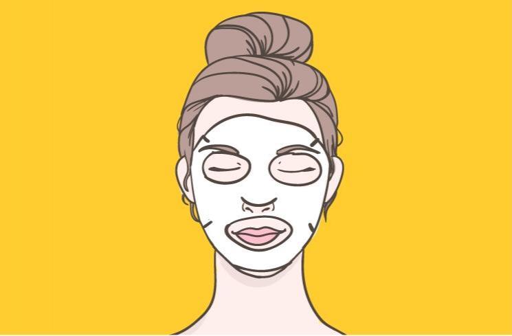 Ilustrasi perawatan kecantikan dengan masker wajah. (DewiKu.com/Ema Rohimah)