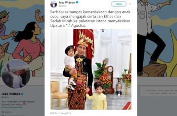Gaya Imut Cucu Presiden Jokowi, Kamu Tim Jan Ethes atau Sedah Mirah?