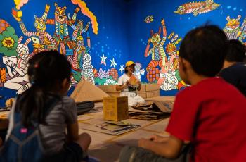 Kids Corner Biennale Jogja 2019, Ajak Anak Bikin Karya Seni dari Kardus