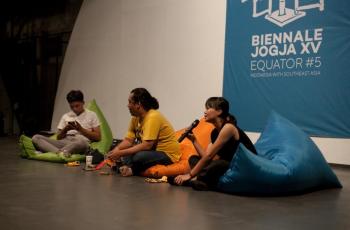 Wicara Seniman Biennale Jogja 2019, Membedah Eksploitasi Dunia Pekerja