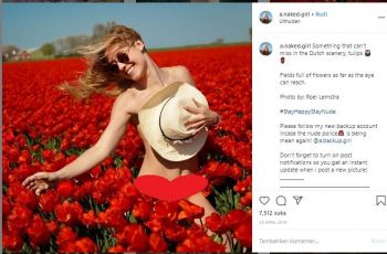 Selebgram Cantik Rutin Posting Foto Bugil, Salah Satunya di Hamparan Salju