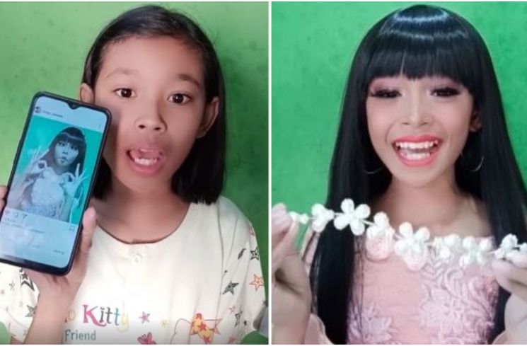 Tak Cuma Mukbang Bahasa Jawa, Vlogger Cilik Ini Juga Jago Makeup!