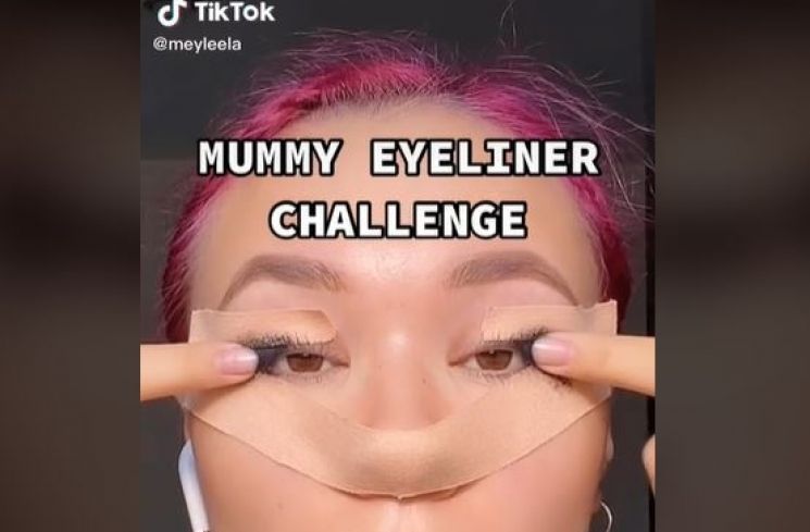 Viral Tren Mummy Eyeliner untuk Bikin Eyeliner Rapi (tiktok.com/meyleela)