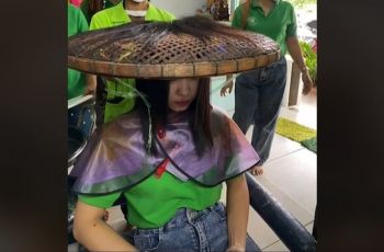 Viral Salon Pakai Tampah untuk Mengecat Rambut, Warganet: Kearifan Lokal