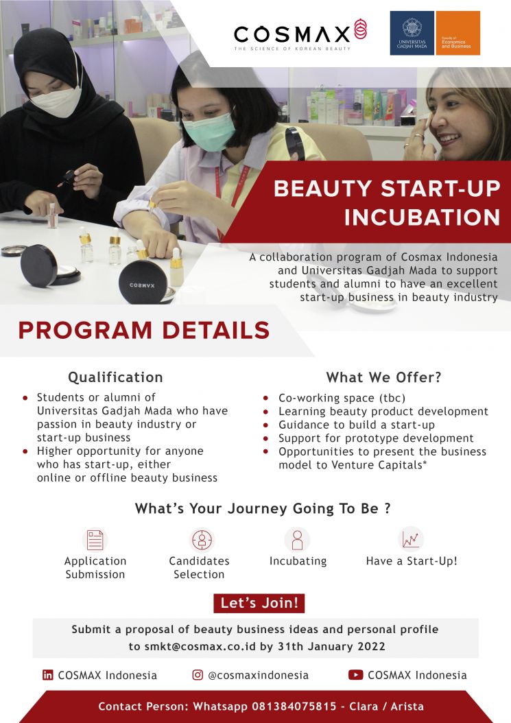 Beauty Startup Incubation (Istimewa)