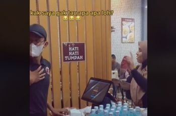 Wanita Ini Pede Dialog Layangan Putus di Warung Bakso, Reaksi Kasir Disorot
