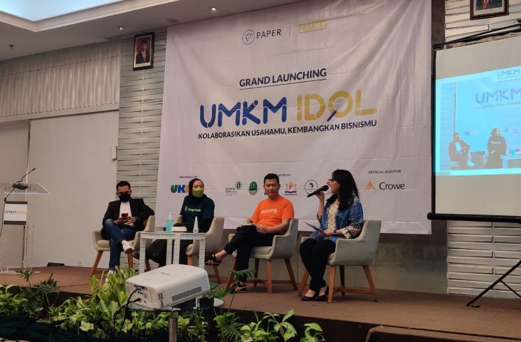 Politeknik Bisnis Digital Praktisi dan Paper.id resmi meluncurkan acara UMKM Idol pada Rabu (27/4/2022) lalu. (Istimewa)
