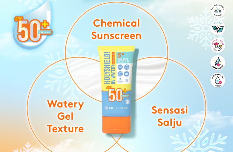 Somethinc Holyshield! UV Watery Sunscreen Gel SPF 50+ PA++++ (Istimewa)