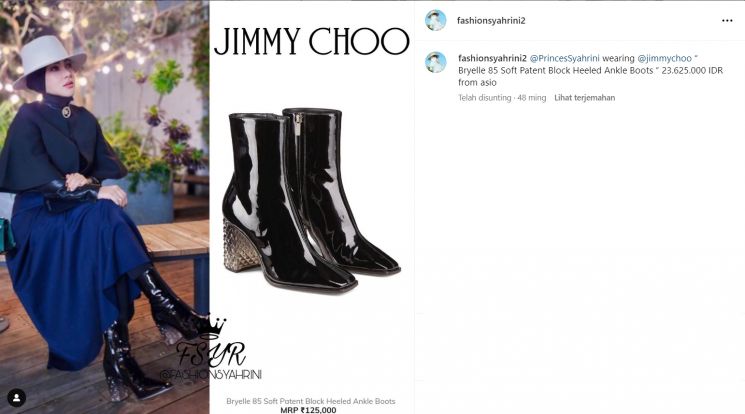 Koleksi sepatu boots Syahrini (Instagram/fashionsyahrini2)