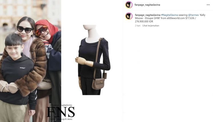 Koleksi tas Hermes yang dipakai Nagita Slavina (Instagram/fanpage_nagitaslavina)
