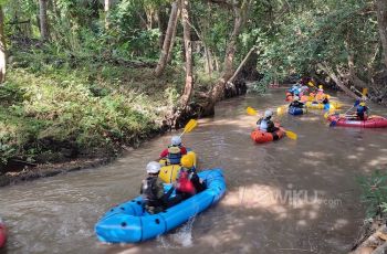 Serunya Packrafting di Kali Papah, Wisata Alam Unggulan Kulon Progo Yogyakarta