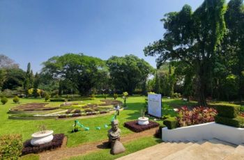 Keren! Ada Relief Garuda dari 12 Ribu Tanaman di Kebun Raya Bogor