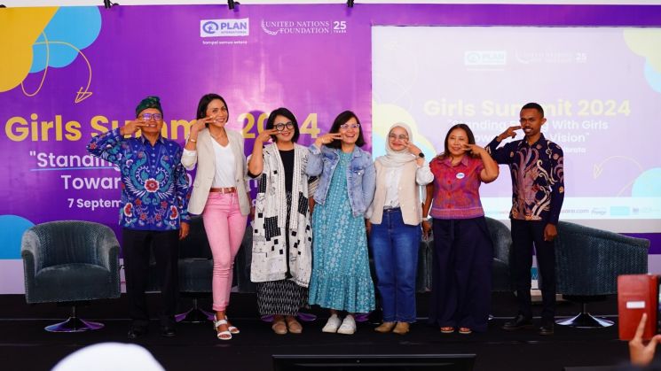 Girls Summit bertema “Standing Strong with Girls Towards 2100 Vision”, pada 7 September 2024 di Jakarta. (Dok. Plan Indonesia)