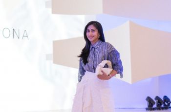 Rona Warna yang Berani Berpadu dengan Gaya Abstrak di Ajang Fashion Nation 2024