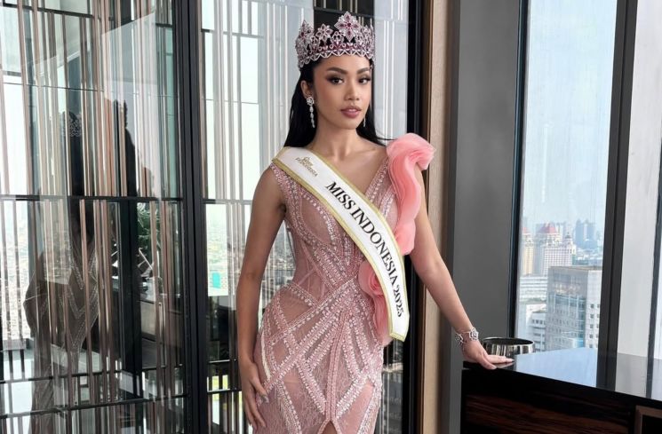 Audrey Bianca, pemenang Miss Indonesia 2025. (Instagram/@deybianca)