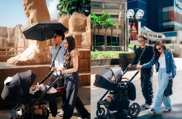 Gaya mom duty ala Mahalini (Instagram.com/rizkyfbian)