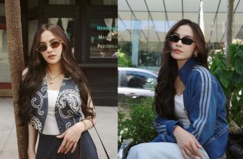 Gaya Mom Duty ala Mahalini: Tetap Kece Dorong Stroller Sambil Nenteng Tas Mewah