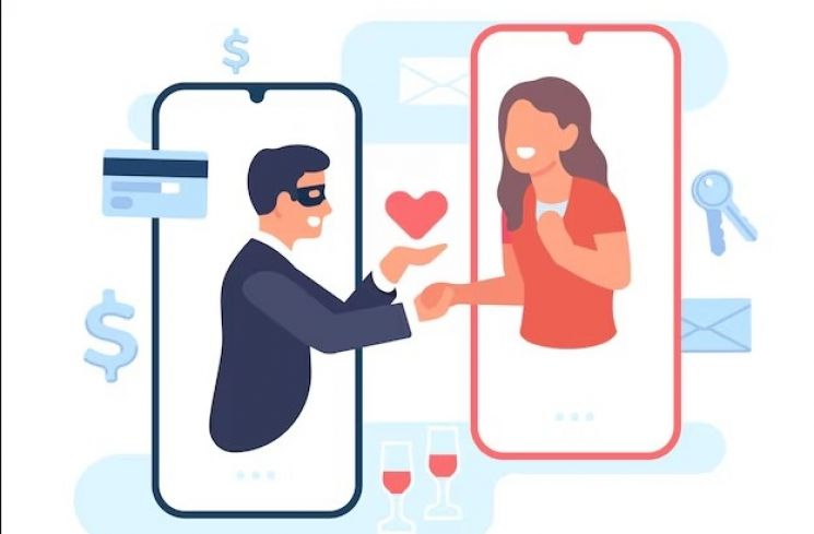 Ilustrasi love scamming. (Freepik)