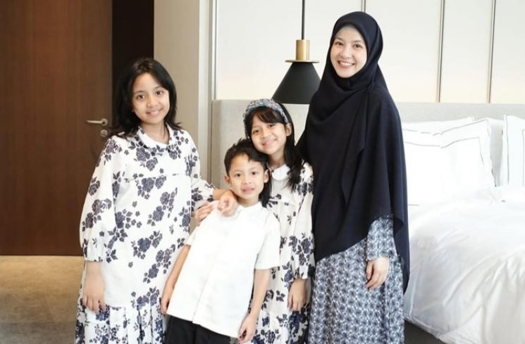 Natasha Rizky dan anak-anaknya (instagram/natasharizkynew)