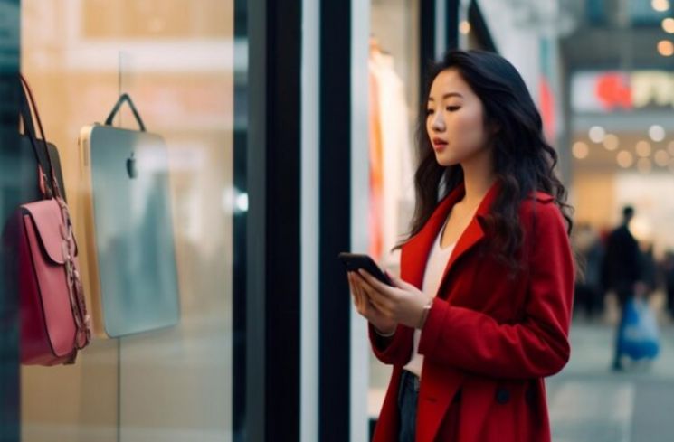 Ilustrasi window shopping. (Freepik)