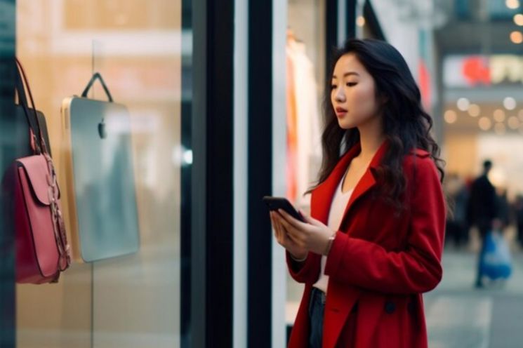 Ilustrasi window shopping. (Freepik)