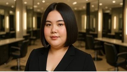 Gaya Blunt Bob Haircut (created by Meta AI)