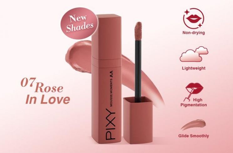 PIXY Mousse Moments: Shade 07. Rose In Love (Tokopedia/Pixy Official Store)