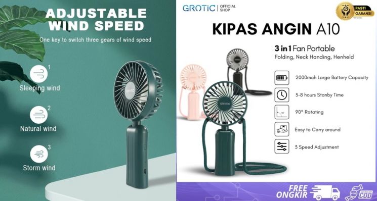 Grotic Kipas Angin Mini Portable (instagram/aproo_grotic)