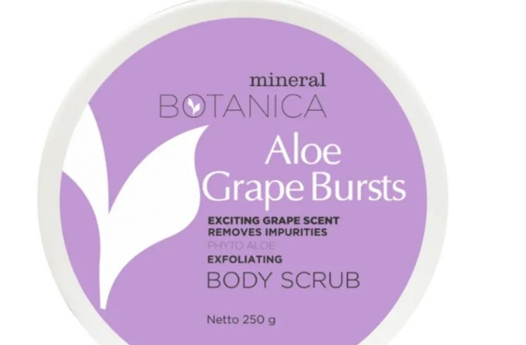Mineral Botanica Aloe Grape Bursts Body Scrub (Shopee/mineralbotanicaofficialshop)