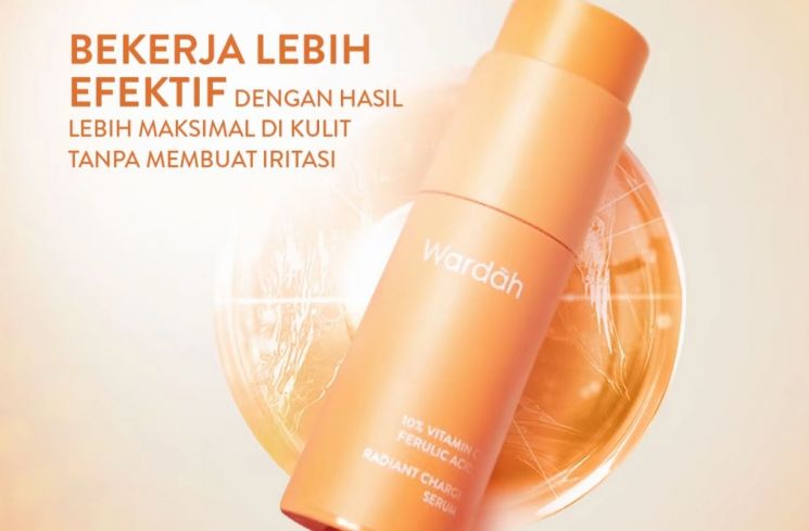Wardah Radiant Charge Serum 10% Vitamin C + Ferulic Acid (Tiktok Shop/wardahbeautyid)