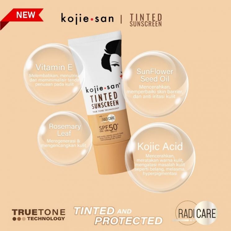 KOJIE SAN Tinted Sunscreen SPF50+ PA+++ (dok. kojiesanindonesia.com)